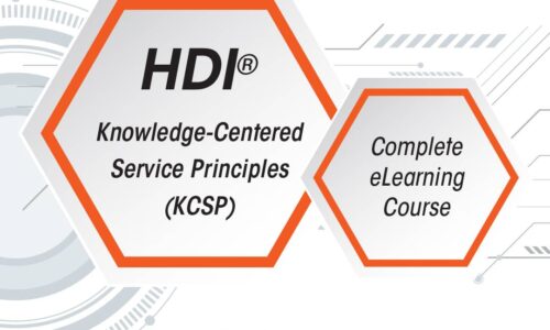 HDI® Knowledge-Centered Service (KCS) Principles – elearning Course